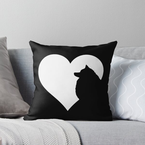 Vista previa del artículo con la obra «El corazón del amante de los perros Spitz japonés», diseñado y vendido por More Cute Dogs.