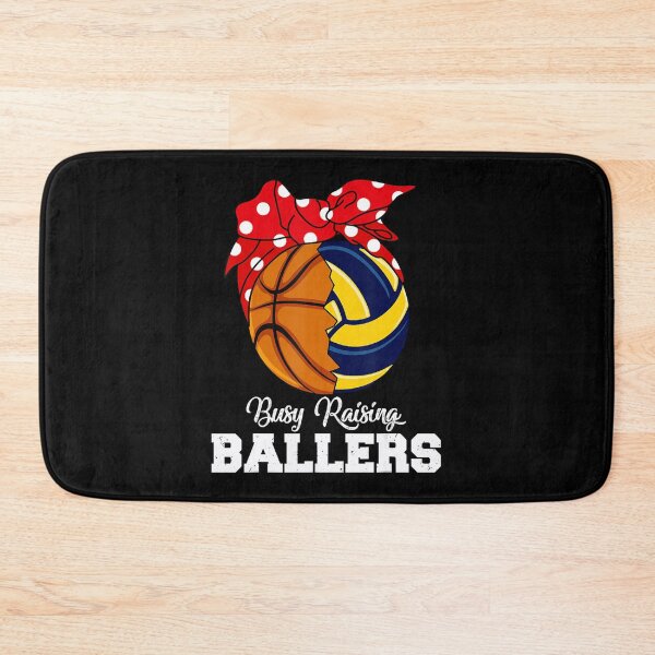 Item preview, Basketball Volleyball Busy Raising Ballers Mothers Day Sticker designed and sold by monica45je.