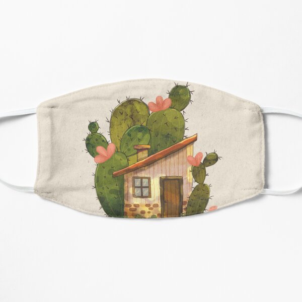 Cactus House Flat Mask