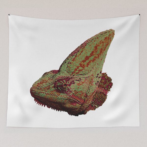 Item preview, Chameleon head, reptile designs, reptile casual wear designed and sold by Kirei-Lily.