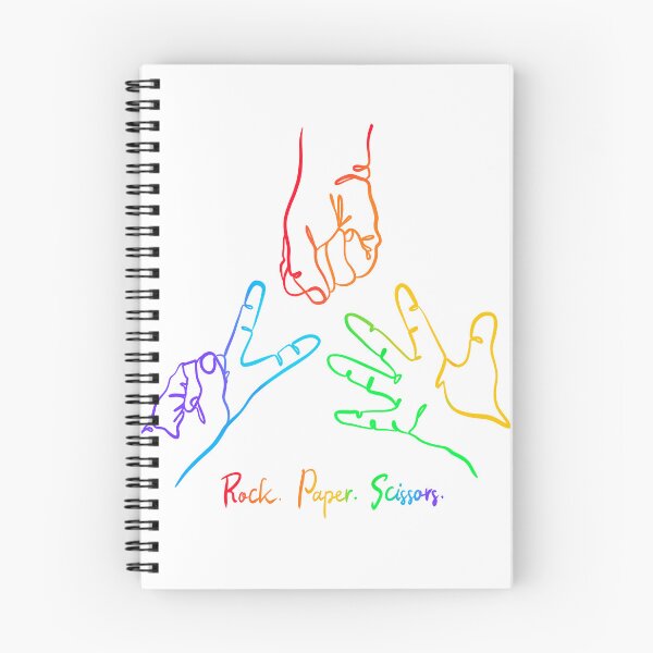 Item preview, Rock Paper Scissors hands drawing rainbow designed and sold by SibMa.