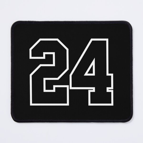 Item preview, Jersey Number 24 Twenty-Four Red Black Sporty Classic T-Shirt designed and sold by dianesandraon.
