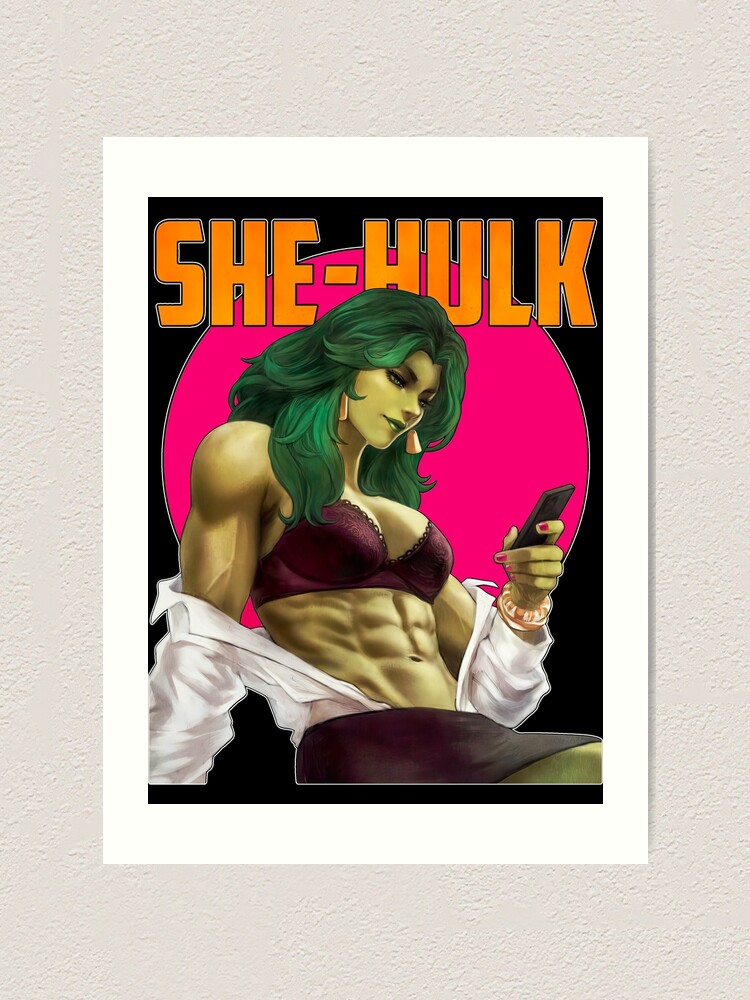 She-Hulk Sexy Girl Art Board Print for Sale by DonnellHoux