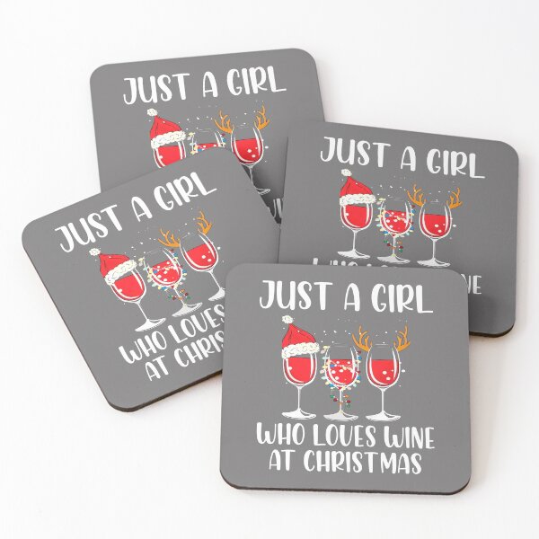 Item preview, Just A Girl Who Loves Wine At Christmas designed and sold by Moeez Javed.