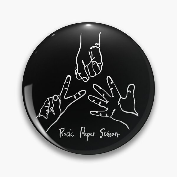 Item preview, Rock Paper Scissors game line drawing  designed and sold by SibMa.
