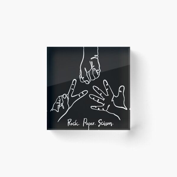 Item preview, Rock Paper Scissors game line drawing  designed and sold by SibMa.