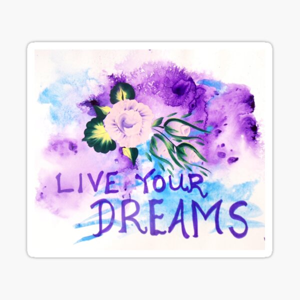 Item preview, Live Your Dreams Abstract Rose Art designed and sold by Vallee Rose.
