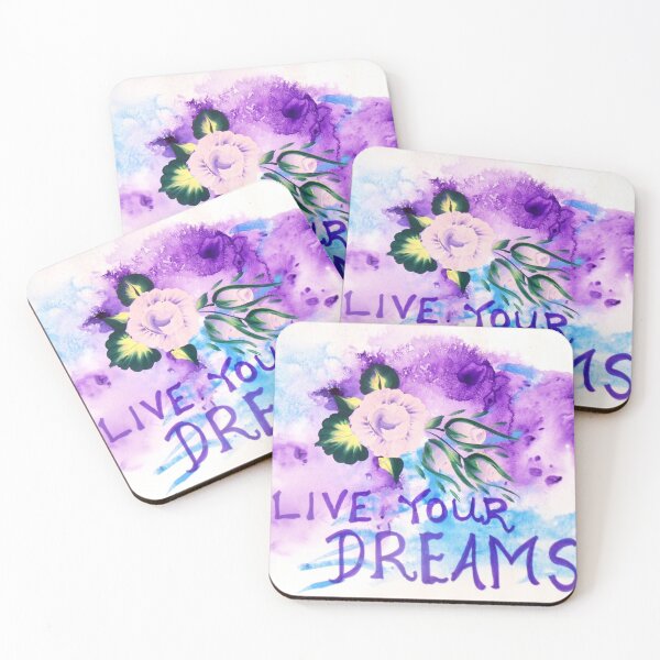 Item preview, Live Your Dreams Abstract Rose Art designed and sold by Vallee Rose.