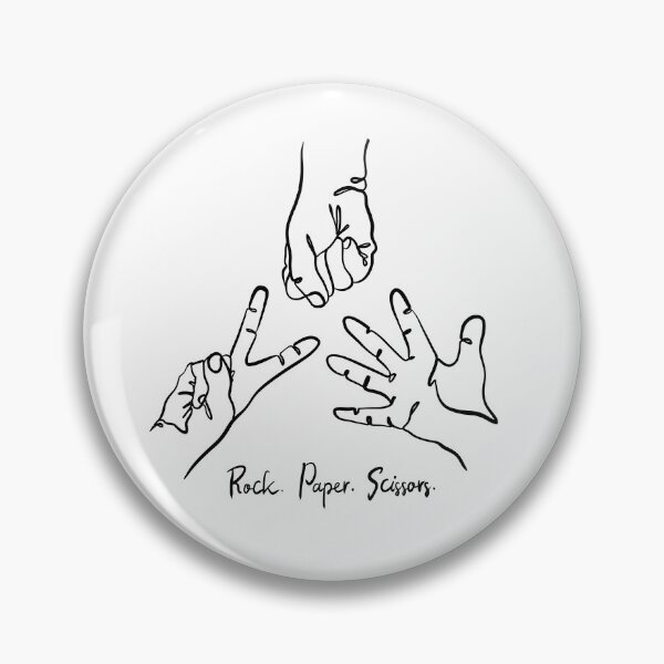 Artikelvorschau, Rock Paper Scissors Strichzeichnungskunst entworfen und verkauft von SibMa.