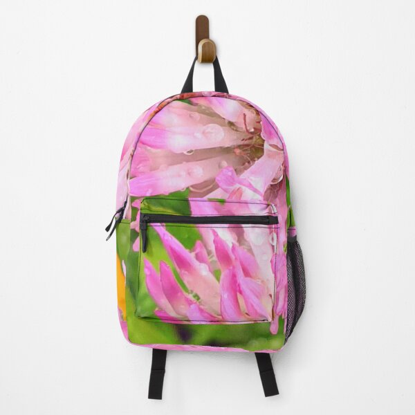 Item preview, Pretty Pink Red Clover Flower stretching above the Green Grass, with Morning Dew designed and sold by CreateShape.