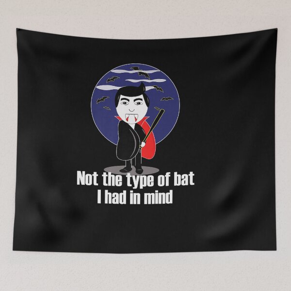 Item preview, HALLOWEEN VAMPIRE CAPE BASEBALL BAT FUNNY PUN designed and sold by sobriowslen.