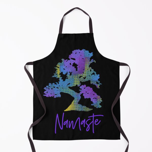 Item preview, Bodhi Tree Silhouette Pastel Patchwork Halftones Namaste designed and sold by AMSonArt.
