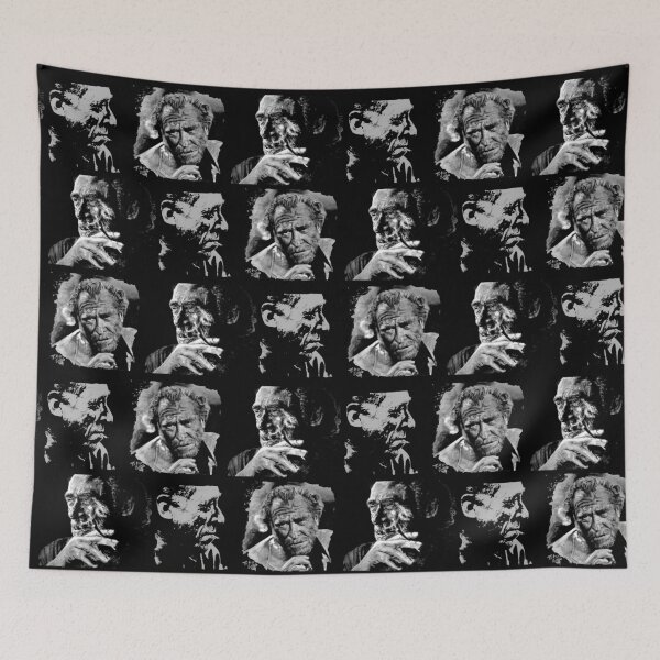 Item preview, BUKOWSKI Collage - 3 Portraits designed and sold by ARTito.