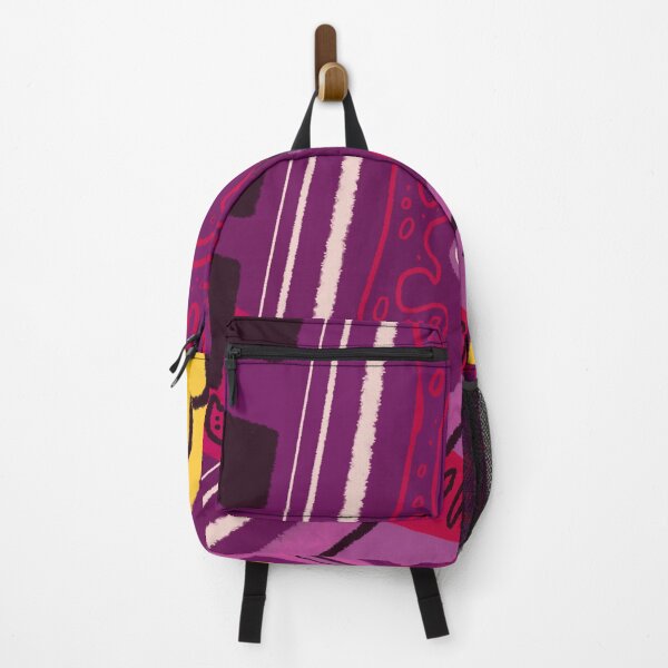 Item preview, Wiggle Art Abstract en morado y amarillo designed and sold by elliebart.