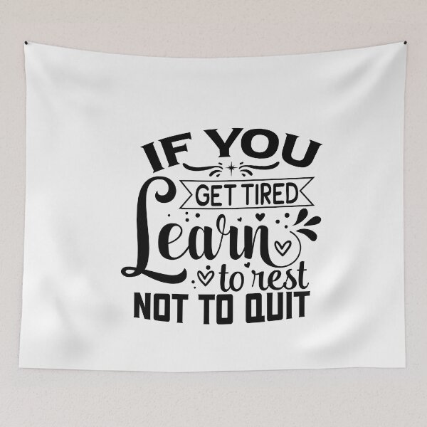 Item preview, If you get tired learn how to rest not to quit  clock designed and sold by MONDART.