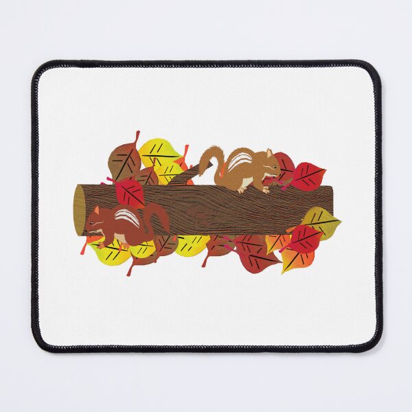 Item preview, Chipmunk motif with colorful leaves, autumnal nature patterns, cute autumn outfits designed and sold by Kirei-Lily.