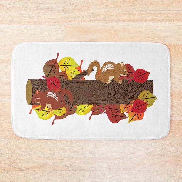 Item preview, Chipmunk motif with colorful leaves, autumnal nature patterns, cute autumn outfits designed and sold by Kirei-Lily.
