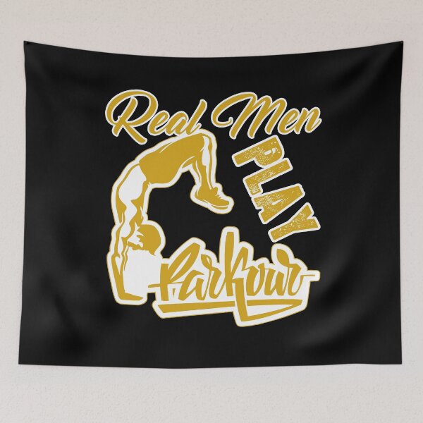 Item preview, Real Men Play Parkour designed and sold by UnknownArtistt.