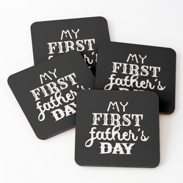Item preview, My First Father's Day White Text Design, Great Design For First Time Dads, Perfect For Father's Day designed and sold by TrulyEpoque.