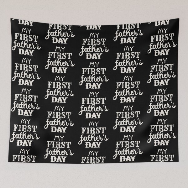 Item preview, My First Father's Day White Text Design, Great Design For First Time Dads, Perfect For Father's Day designed and sold by TrulyEpoque.