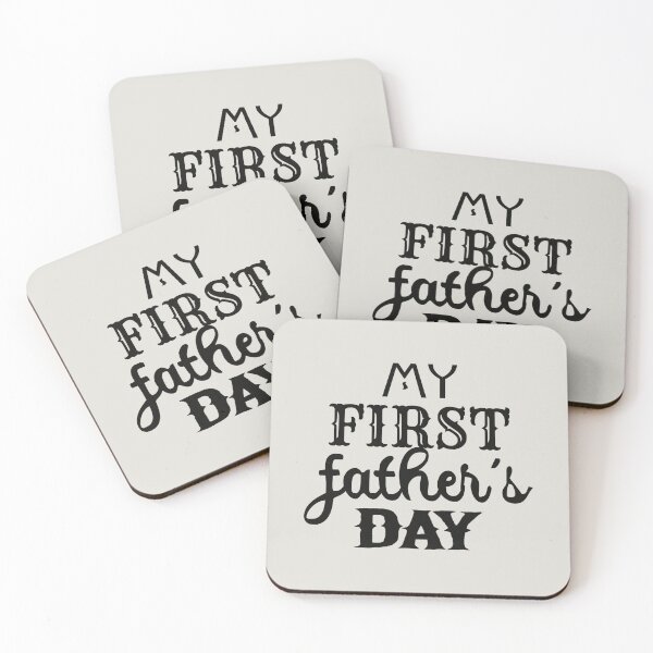 Item preview, My First Father's Day Black Text Design, Great Design For First Time Dads, Perfect For Father's Day designed and sold by TrulyEpoque.