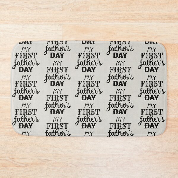 Item preview, My First Father's Day Black Text Design, Great Design For First Time Dads, Perfect For Father's Day designed and sold by TrulyEpoque.