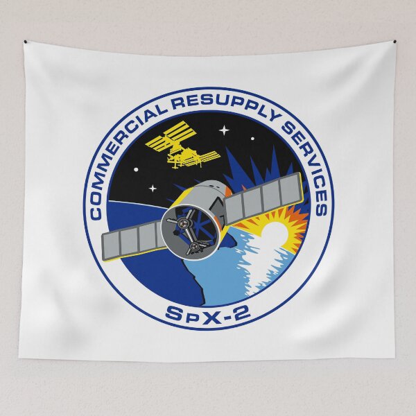 Item preview, NASA/SpaceX Commercial Resupply Services CRS-2 (SpX-2) Mission Patch designed and sold by bobbooo.