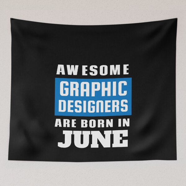 Aperçu de l'œuvre Des graphistes géniaux sont nés en juin - Anniversaire créée et vendue par Superhero Gear.