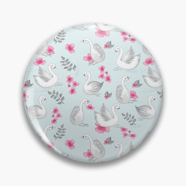 Item preview, Watercolour swan pattern designed and sold by CheekyColours.