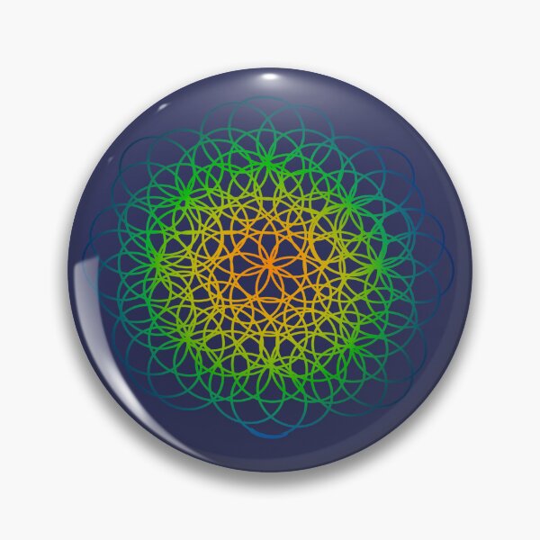 Artikelvorschau, Spirograph Mandala (marineblauer Hintergrund) entworfen und verkauft von jmdoodlez.