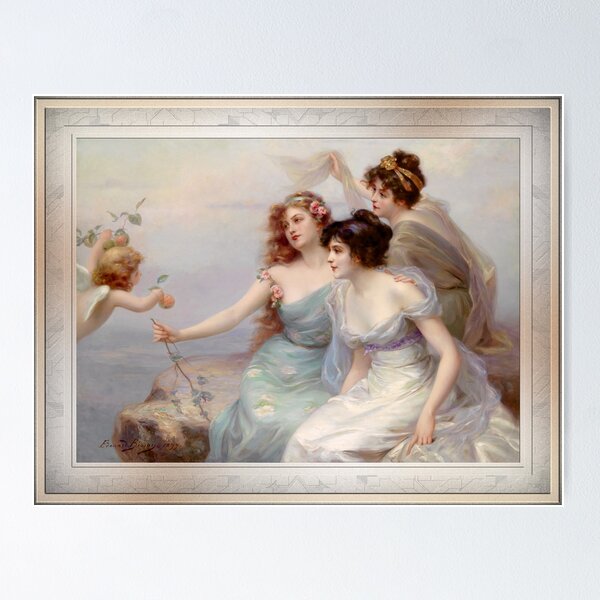 Aperçu de l'œuvre Die drei Grazien (Les Trois Grâces) d'Edouard Bisson Remasterisé Xzendor7 Art classique Reproductions de maîtres anciens créée et vendue par Xzendor7 Digital Art Creations.