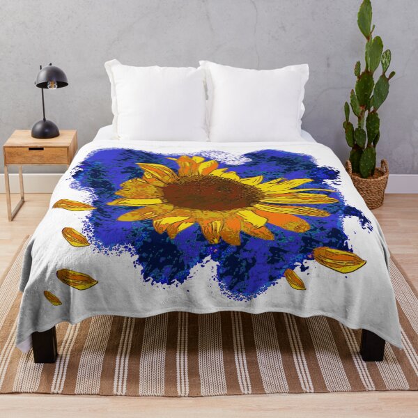 Item preview, Sunflower motif with BG, give away flowers, summery shirts designed and sold by Kirei-Lily.