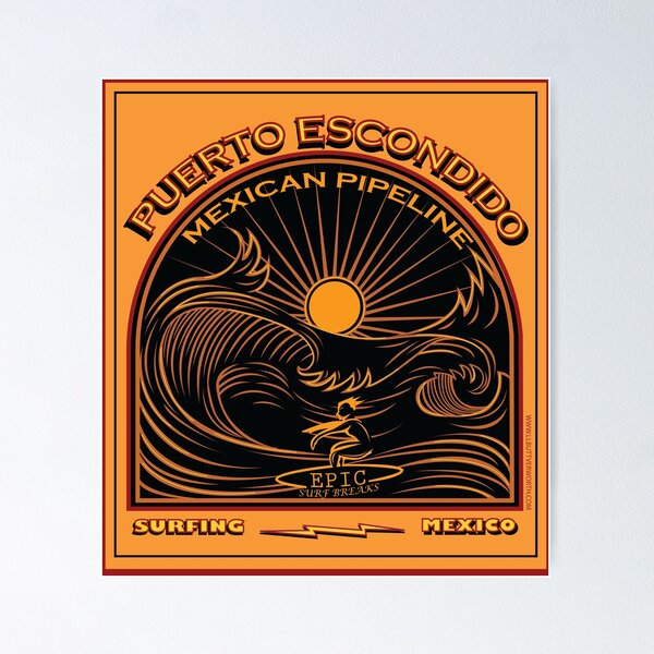 Item preview, SURFING MEXICAN PIPELINE PUERTO ESCONDIDO designed and sold by Larry Butterworth.