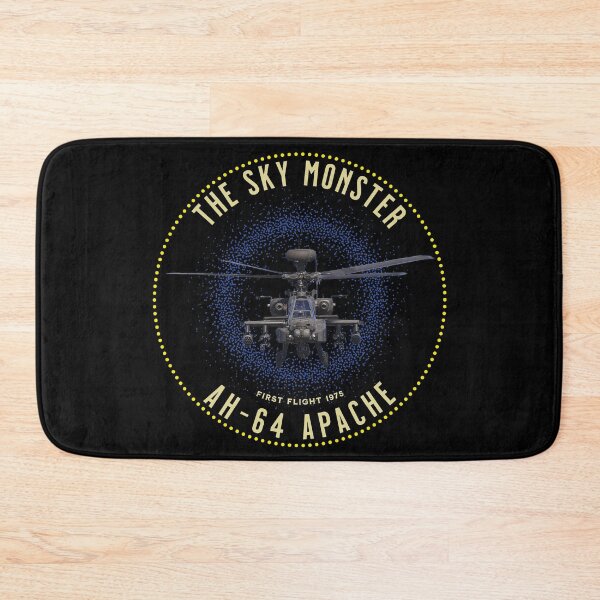 Item preview, AH-64 Apache Gunship The Sky Monster Helicopter Black designed and sold by Coffee Partee.