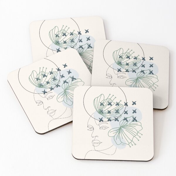 Item preview, Minimalistic floral boho lineart  designed and sold by CreativeStrand.