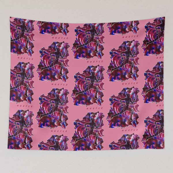 Item preview, HUSTLE WOMAN RUNNER designed and sold by Nicola Furlong’s ExuberArt.