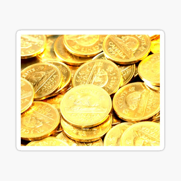 Gold Coins Stickers for Sale Redbubble