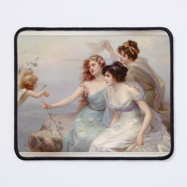 Item preview, Die drei Grazien (The Three Graces) by Edouard Bisson Remastered Xzendor7 Classical Art Old Masters Reproductions designed and sold by Xzendor7 Digital Art Creations.