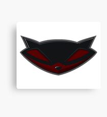 Sly Cooper Black/Red Canvas Print