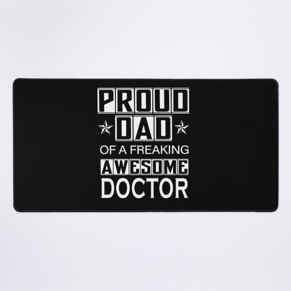 Item preview, Proud dad of the freaking awesome doctor (black) designed and sold by Nikmay Design.
