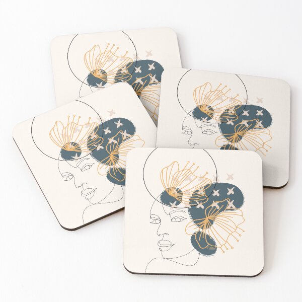 Item preview, Minimalistic floral boho lineart  designed and sold by CreativeStrand.