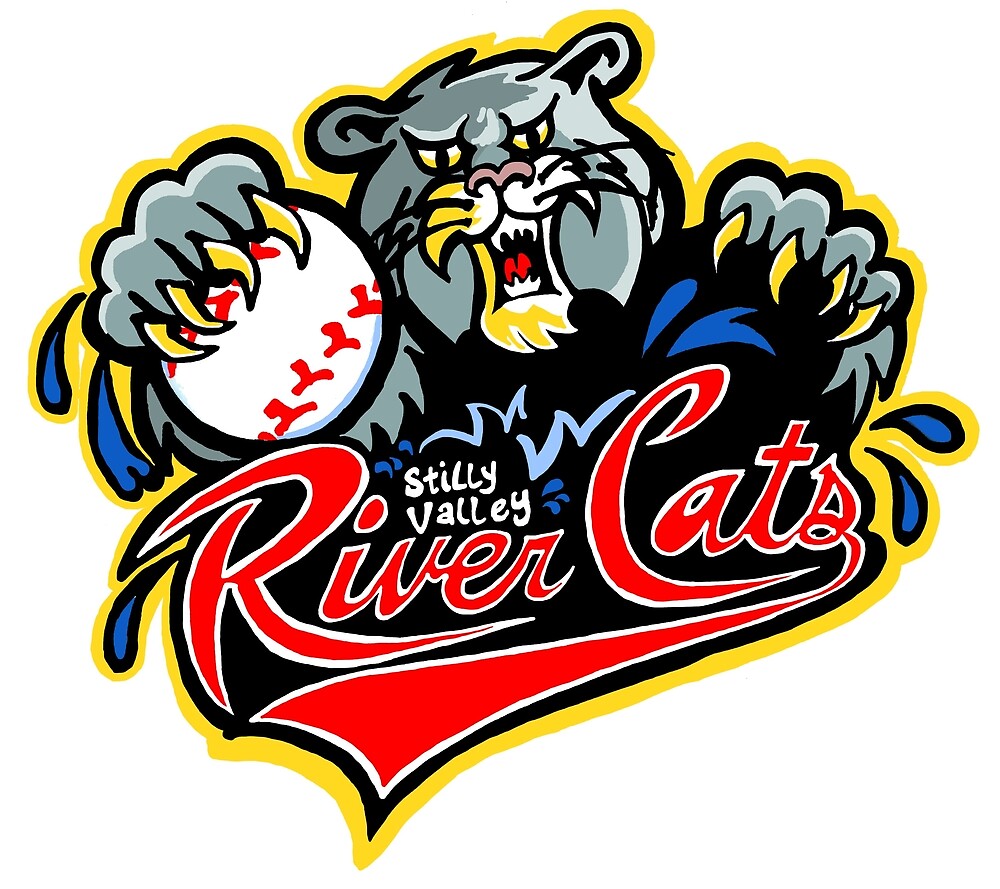 "River Cats Baseball" by Boekenoogen Redbubble