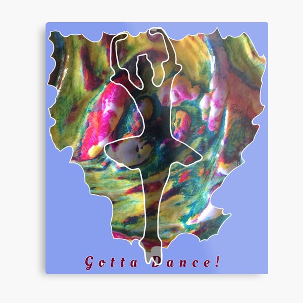 JUST DANCE COLOURFUL BALLERINA Metal Print