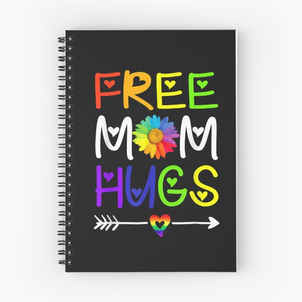 Item preview, Rainbow Heart LGBT Pride Month Free Mom Hugs Daisy T-Shirt designed and sold by Knight-Saverin.