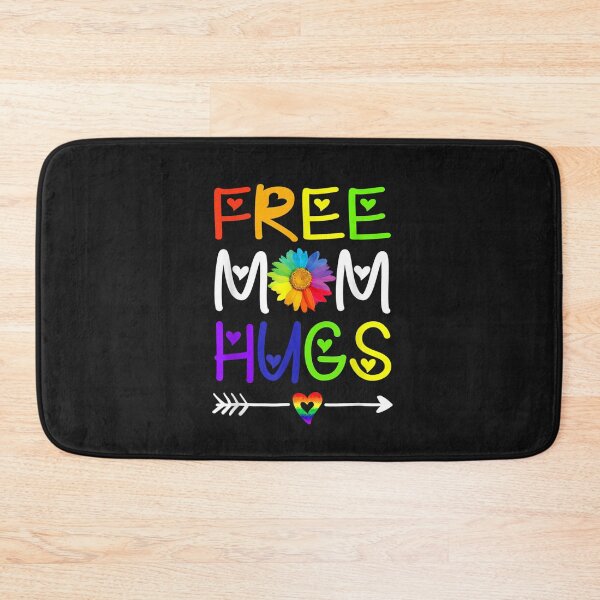Item preview, Rainbow Heart LGBT Pride Month Free Mom Hugs Daisy T-Shirt designed and sold by Knight-Saverin.