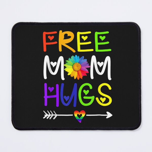 Item preview, Rainbow Heart LGBT Pride Month Free Mom Hugs Daisy T-Shirt designed and sold by Knight-Saverin.