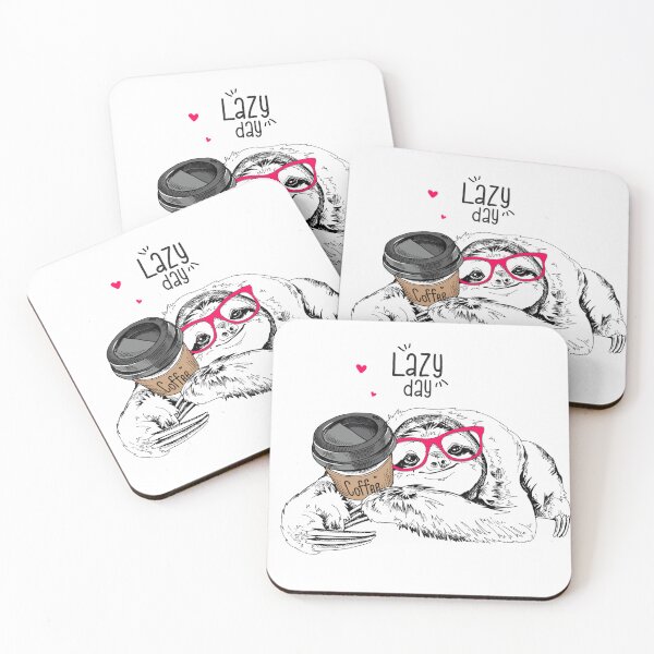 Item preview, Lazy Day coffe Sloths designed and sold by svcart.