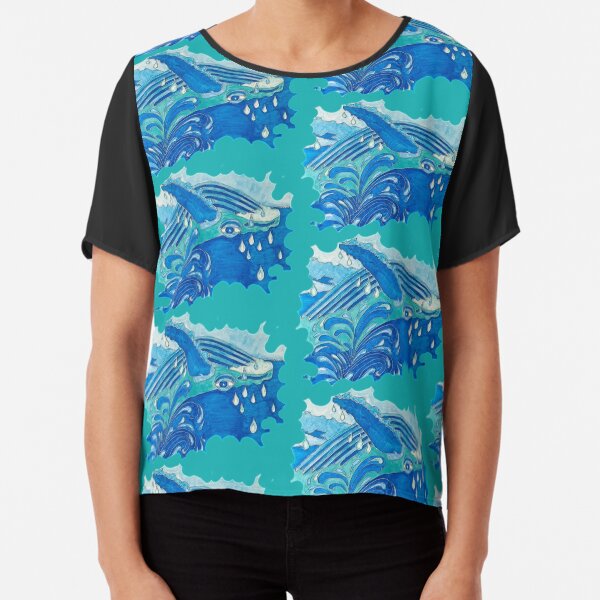 JOYOUS HUMPBACK WHALE Chiffon Top