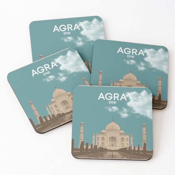 Item preview, Taj Mahal Agra India Vintage Graphic Art designed and sold by boholoc0.