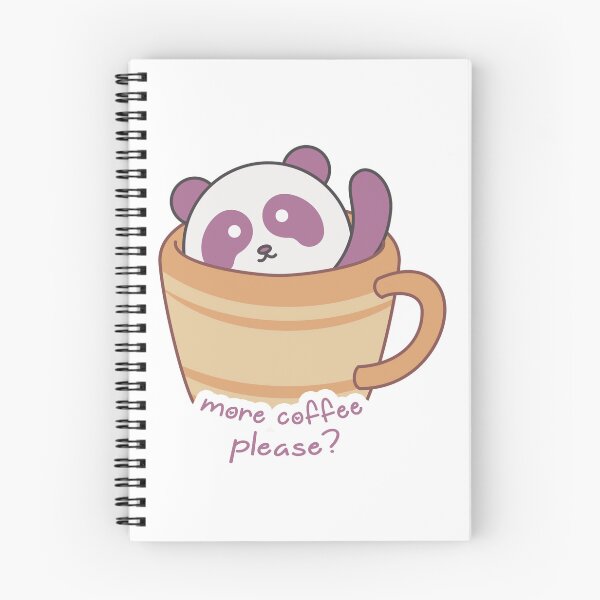 Item preview, Cute coffee obsessed Panda | More coffee please? designed and sold by Yellow Coffee.